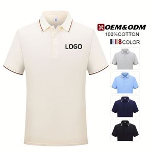 Camisetas Polo Personalizadas con Logotipo 100% Algodón para Hombre, Camiseta de Trabajo, Camisetas Polo Lisas para Uniforme, Camiseta Polo de Golf de Color Sólido para Hombre con Logotipo - Product Image 1