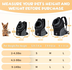 <span class=keywords><strong>Mochila</strong></span> <span class=keywords><strong>de</strong></span> Transporte <span class=keywords><strong>para</strong></span> Mascotas, <span class=keywords><strong>Gatos</strong></span> y Perros, Diseño Cómodo y Transpirable, Cierre <span class=keywords><strong>de</strong></span> Cremallera, Tejido <span class=keywords><strong>de</strong></span> Fácil Ajuste, <span class=keywords><strong>para</strong></span> Viajes y Senderismo - Product Image 5