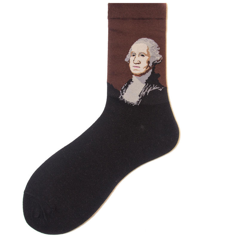 Wholesale Fashionable Anti-Slip Custom Print Cartoon Socks for Adults Soft Comfortable Crew Style Casual for Spring Season