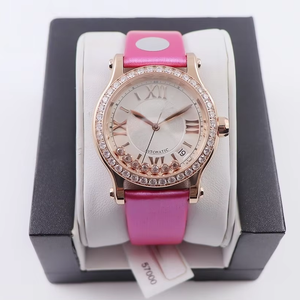 Elegantes Relojes Mecánicos de Acero Inoxidable con Diamantes Rodantes, Exclusivos para Damas, Tendencia de Moda Retro y Alegre - Product Image 1