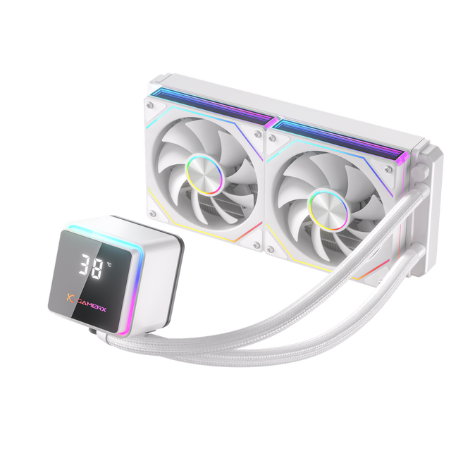 Gamer-X M240 Liquid CPU Cooler 240/360mm AIO 270W TDP 3Pin ARGB LED Aluminum Heatsink Fluid Bearing Computer Case Cooling