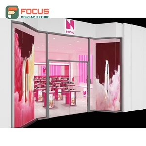 Heavy Duty Retail Shop Powder Coated Metal Store Fittings Store Solution Cosmetic Display Cabinet - Product Image 2