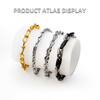 Bracelet chaîne maillons en acier inoxydable 316L, style mode, pour femmes et hommes, idéal au quotidien, cadeau bijoux, vente en gros