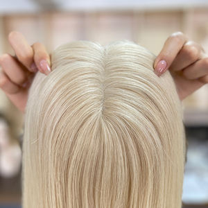 Extensiones de Cabello Humano Virgen con Base de Seda, Nudo Único, Encaje Suizo Invisible, Personalizadas al por Mayor para Mujeres - Product Image 2