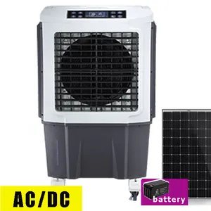 AC DC solaire climatisation debout 12v portable refroidisseur eau refroidisseur d'air solaire eau évaporative refroidisseur d'air