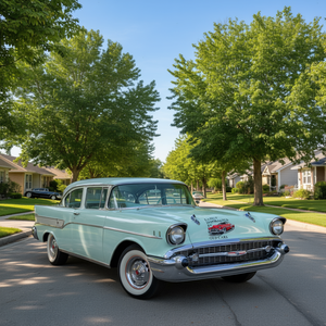 Camiseta con estampado de seda de coches clásicos antiguos, fácilmente te desprende la atención, unisex, para adultos, manga corta, cuello redondo - Product Image 3