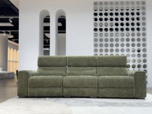 أريكة فاخرة حديثة من فوشان بثلاثة مقاعد من القماش على الطراز الإيطالي مع خاصية الاسترخاء الكهربائي أو اليدوي للفنادق الراقية - Product Image 2