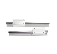 Unité de glissement linéaire SBR10, rail de 200-1450 mm, 2 curseurs SBR10UU SBR10LUU, 4 pièces, composants de machines d'automatisation