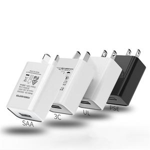 Cargador USB de Pared Doble Plano con Enchufe KC JP EU US AU, Puerto Único de 5V 1A 2A para <span class=keywords><strong>iPhone</strong></span>, <span class=keywords><strong>Adaptador</strong></span> de Teléfono Móvil de <span class=keywords><strong>5W</strong></span>, 1 Puerto/USB Único - Product Image 3