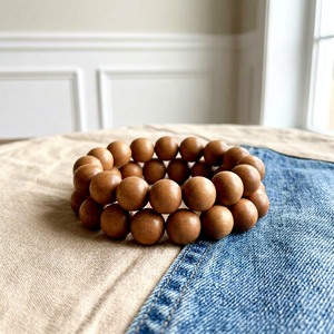 Buddhist <b>Rosary</b> Mala Beads Sandalwood Wood Beads for Prayer and Meditation - Product Image 1