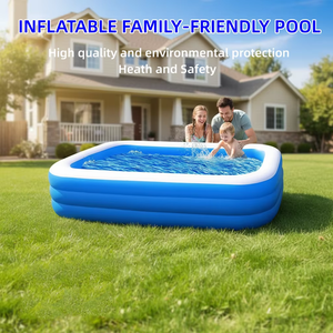 <span class=keywords><strong>Piscine</strong></span> gonflable en PVC pleine grandeur pour usage familial dans le jardin/la cour arrière, pour les fêtes aquatiques estivales - Product Image 1