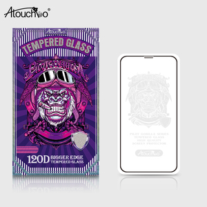 Atouchbo Protector <span class=keywords><strong>de</strong></span> pantalla transparente para iPhone 11 Pro Max 120D gran arco vidrio templado para iPhone 11 Pro 11 XS Max X - Product Image 1