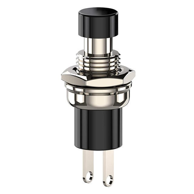 PBS-105 Red 0.5A 2 PIN Momentary Start Stop 7MM Push Button Switch Small 12V Metal Switch for Home Appliance Applications