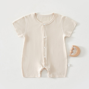 Tutina per Neonati in Cotone Morbido e Traspirante di Alta Qualità, Leggera a Maniche Corte per l'Estate, Body Personalizzabile con Logo per un Sonno Confortevole - Product Image 2