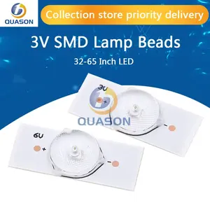 10 pezzi 3V SMD lampada perline con lente ottica Fliter per 32-65 pollici LED TV riparazione