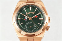 Nouvelle montre de luxe formelle pour homme, 26 ans d'expérience, boîtier en or rose, cadran vert, automatique mécanique, réserve de marche, style Hip Hop
