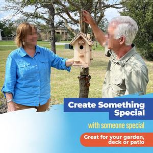 Mangeoire pour oiseaux, Pack plat en bois, perchoirs personnalisables, Kit de construction, travail du bois, pour enfants et adultes - Product Image 4