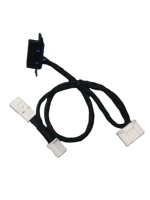 Kabel Ekstensi OBD2 10pin Starcharm untuk Diagnostik Otomotif Tesla Model 3 Highland Hitam 9-16V 30cm
