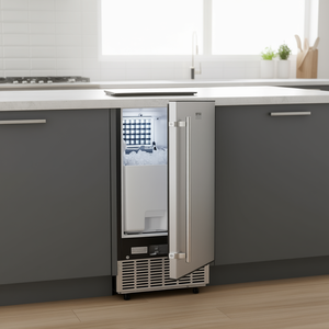 Máquina de Hielo Integrada Vevor, 80 Libras por Día, Acero Inoxidable, Puerta Reversible, Hielo en Cubos, para Hogar y Cocina - Product Image 2