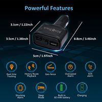Mini Traceur GPS ST-909 5V 2.4A à Double Port USB à Charge Rapide avec Carte SIM 2G pour iPhone, Tablette et Utilisation Automobile