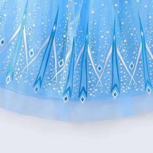 Cape de princesse pour filles MS, design estival, en tulle, imprimé flocons de glace, pour cosplay Elsa - Product Image 4