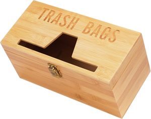 Dispensador de bolsas de <span class=keywords><strong>basura</strong></span> de bambú al por mayor, organizador de bolsas de <span class=keywords><strong>basura</strong></span> multiusos, dispensador de bolsas de <span class=keywords><strong>basura</strong></span> portarrollos debajo del <span class=keywords><strong>fregadero</strong></span> para Baño - Product Image 1