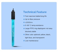 Sonde de pH ORP pour systèmes de désinfection de piscines/spas, électrode de pH en plastique, OEM, OBM, ODM, câble personnalisé