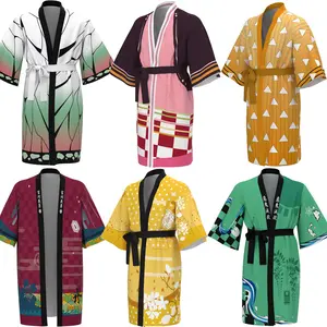 Kamado <span class=keywords><strong>Tanjirou</strong></span> & Nezuko Cosplay Halloween Costume <span class=keywords><strong>Kimono</strong></span> Robe Outfit pour les femmes - Product Image 1