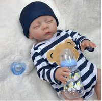 Poupée Bébé Reborn Réaliste en Vinyle pour Jeu Aquatique, 18 Pouces, Douce et Apaisante, Compagnon Idéal pour la Formation de Doulas et les Soins aux Nouveau-nés, Cadeau