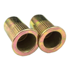 UNC Pulgada <span class=keywords><strong>Rosca</strong></span> 6 #-32 8 #-32 10 #-32 1/4-20 5/16-18 3/18-16 Tuercas de remache de cabeza plana chapada en zinc de acero Tuercas de remache - Product Image 6