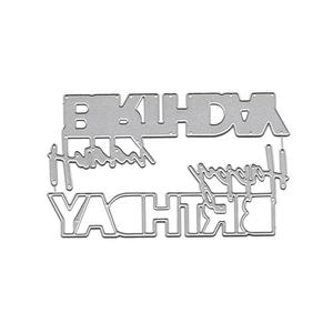 Matrices de découpe en métal Scrapbook, joyeux anniversaire, culotte de découpe, artisanat découpé - Product Image 2