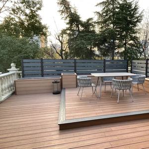 עיצוב אירופאי מודרני ידידותי לסביבה חיצונית wpc מרוכבים decking extrusion דק עץ טבעי טקסטורות גן - Product Image 6