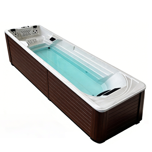 DSL-6300T 3-Person Endless Countercurrent Swim Spa with Acrylic Shell LED Lighting & Massage Jets for Adults & Children