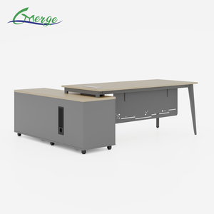 Hot Bán Tùy Chỉnh Điều Hành Bằng Gỗ Kim Loại L Hình Dạng Nội Thất Văn Phòng Quản Lý Hiện Đại Bàn Giám Đốc Văn Phòng Bàn Ông Chủ Văn Phòng Bàn - Product Image 4