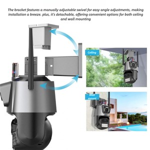 V380 Full-Color Bullet-Dome <span class=keywords><strong>IP</strong></span> <span class=keywords><strong>Camera</strong></span> ngoài trời Home Night Vision giám sát ai con người theo dõi chuyển động báo động CMOS cảm biến thẻ SD - Product Image 6