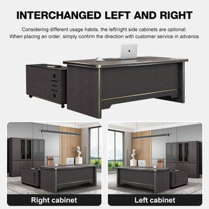 Mesa de oficina moderna <span class=keywords><strong>Escritorio</strong></span> ejecutivo Mesa DE ORDENADOR DE OFICINA Muebles de oficina en forma de L Mesa de ordenador - Product Image 3