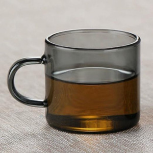 Tazza in Vetro Grigio Fumo Semplice e Creativa, Personalizzabile, per Colazione, Latte, Succo, <span class=keywords><strong>Caffè</strong></span> - Product Image 6