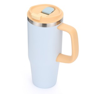 Nouvelle tasse isotherme de 32 oz avec poignée, logo personnalisé, en acier inoxydable 304, pour voiture, sport et extérieur - Product Image 2