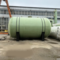 Réservoir de stockage vertical en PRV sur mesure avec pompe - Conteneur en fibre de verre haute sécurité pour projets - Garantie 5 ans