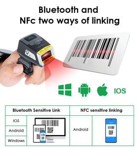 Ef02 điện thoại Android 1D/2D QR <span class=keywords><strong>Bluetooth</strong></span> tính di động Mã OEM ODM hậu cần thông minh Nhẫn tay miễn phí wearabale Máy quét mã vạch đọc - Product Image 5