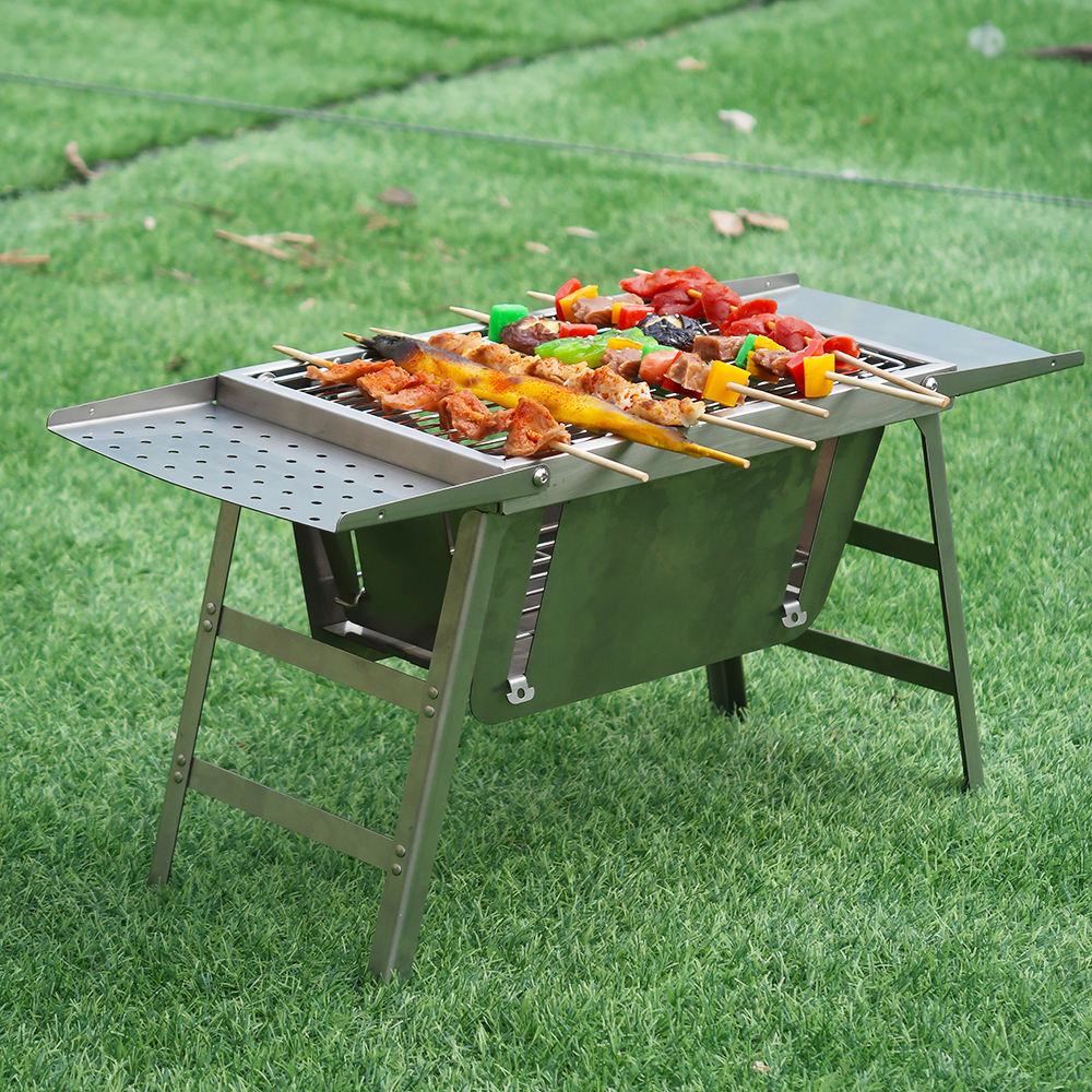 Stainless Steel Charcoal Grill Kebab Bbq Portable Mangal Wholesale