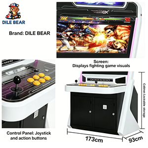 Máquina de Juegos de Lucha Arcade con Pantalla LCD HD de 32 Pulgadas, Gabinete Metálico para Dos Jugadores, Aceptador de Billetes ICT, <span class=keywords><strong>Pandora</strong></span> Box, Funcionamiento con Monedas - Product Image 2