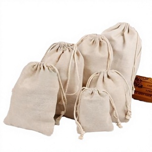 Sacs en tissu de coton à cordon pour montres et bijoux, personnalisables en couleur et taille, avec logo de marque imprimé, recyclables, vente en gros - Product Image 4