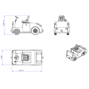 Nieuwe Elektrische Sleepboot Trekker Met Lood Zuur Accu Aangedreven Heftruck Met Optionele Volledige Ac - Product Image 2