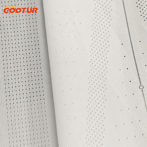 Windtunnel geperforeerd ontwerp 100% polyester jersey stof gebreid 65gsm ultralicht ademend milieuvriendelijk sneldrogend hardlopen - Product Image 3