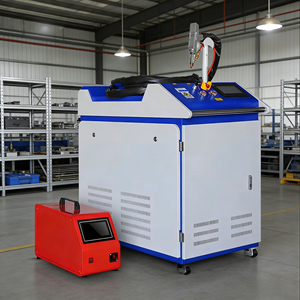 Machine de soudage au laser à fibre portative, type refroidissement par eau, pour le soudage, la découpe et le nettoyage des métaux (faible coût d'entretien) - Product Image 1