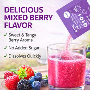 OEM Antioksidan İçeceği Şekersiz Vitamin C B1 B2 B6 ASTAKSANTİN Haematococcus Pluvialis Özü CoQ10 Kolajen Toz İçeceği - Product Image 4