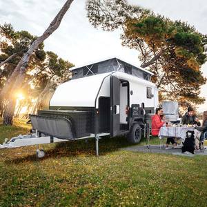 Manley 13ft 15ft Pop Top Off-Road Hybrid Caravan Camper Trailer Pliable Voyage Remorques à vendre - Product Image 1