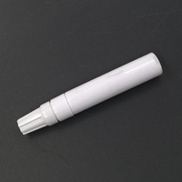 Stylo marqueur à encre permanente grande capacité en aluminium pour papier, pointe pinceau oblique, corps de stylo rechargeable vide