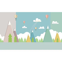Papier peint pour chambre d'enfants Pièces de terrain de jeu pour enfants Parc d'attractions Maternelle Classe Fond Mur Formation Papier peint